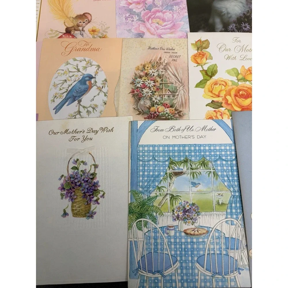 Vintage Mother's Day Greeting Cards Fronts ONLY Scrapbooking Crafts Lot of 50+